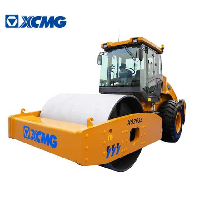 XCMG new 26 ton single drum vibratory road roller XS263S compactor roller machine price